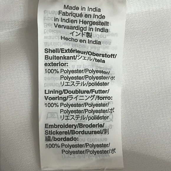 J. Crew Laser Cut Eyelet Dress in 365 Crepe in White - NEW - Size 18 - Picture 7 of 12